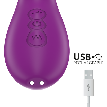 Ateneo vibrateur multifonction rechargeable 7 vibrations avec langue oscillante et