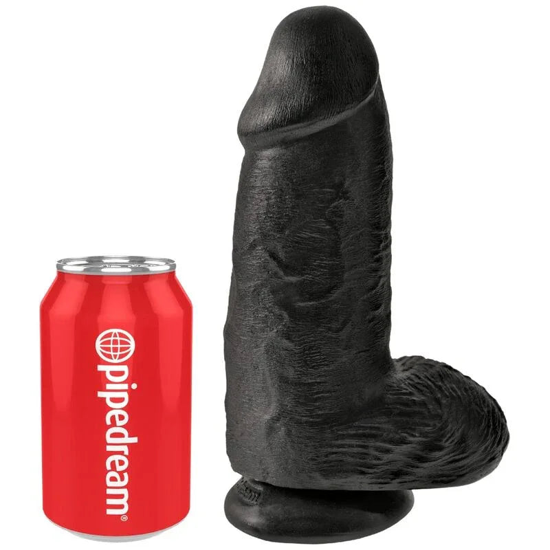 King Cock – Pénis Réaliste Chubby 23 cm Noir