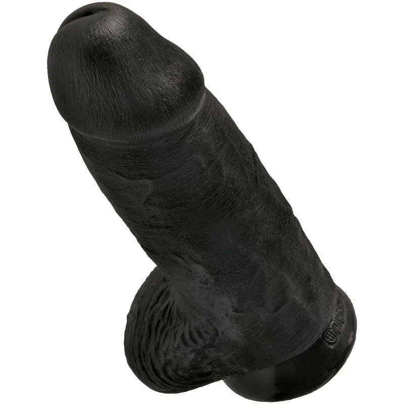 King Cock – Pénis Réaliste Chubby 23 cm Noir