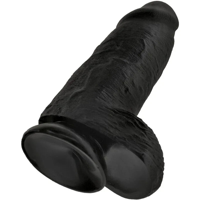 King Cock – Pénis Réaliste Chubby 23 cm Noir