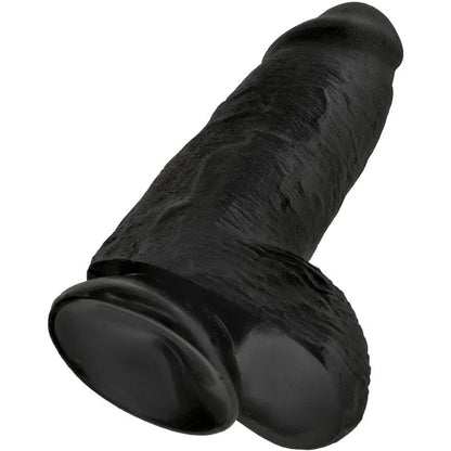 King Cock – Pénis Réaliste Chubby 23 cm Noir