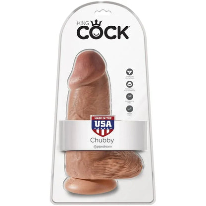King Cock – Pénis Réaliste Chubby 23 cm Caramel