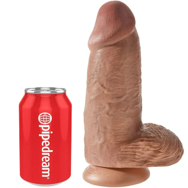 King Cock – Pénis Réaliste Chubby 23 cm Caramel