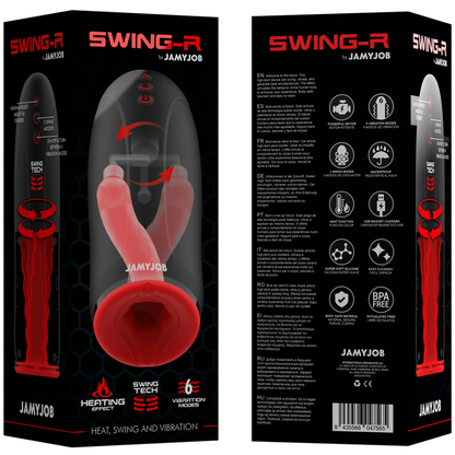 JAMYJOB - MASTURBADOR SWING-R CON EFECTO CALOR, TECNOLOGÍA SWING Y VIBRACIÓN
