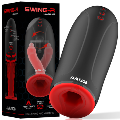 JAMYJOB - MASTURBADOR SWING-R CON EFECTO CALOR, TECNOLOGÍA SWING Y VIBRACIÓN