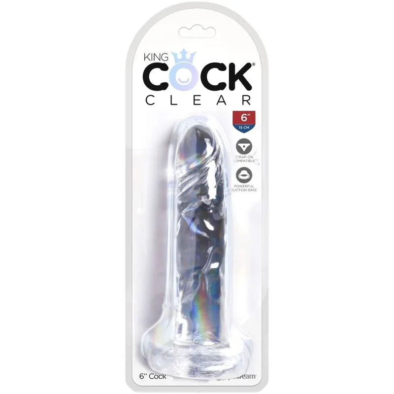 King Cock – Clear Pénis Réaliste 15.5 cm Transparent