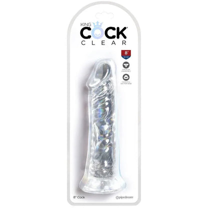 King Cock – Pénis Réaliste Clair 19.7 cm Transparent