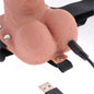 FETISH FANTASY SERIES - HARNAIS RÉGLABLE PÉNIS RÉALISTE AVEC BALLES RECHARGEABLES ET VIBRATEUR 17.8 CM