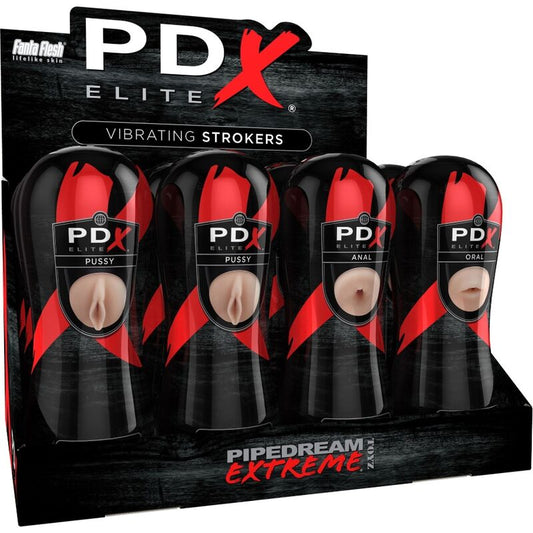 PDX ELITE - SET DE 12 RUNNER: 6X VAGINA, 3X ANAL, 3X BOCA
