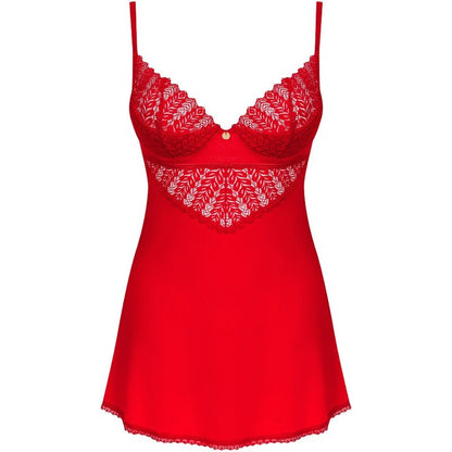 OBSESSIVE - RED INGRIDIA SHIRT &amp; Thong XS/S