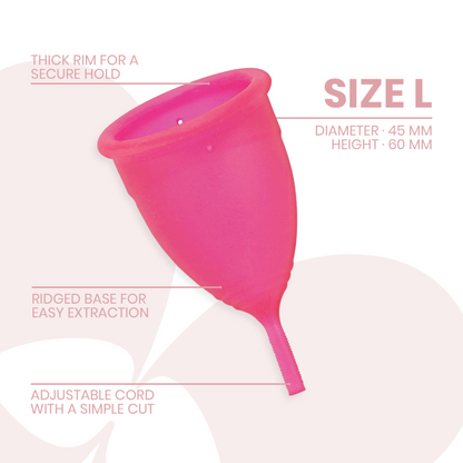 INTIMICHIC - MENSTRUELLE COUPE IN MEDICAL SILICONE - TAILLE L