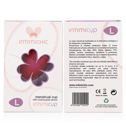 INTIMICHIC - MENSTRUELLE COUPE IN MEDICAL SILICONE - TAILLE L