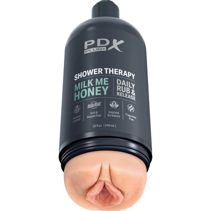PDX PLUS - MASTURBADOR STROKER DISEÑO DISCRETO DE LA BOTELLA DE CHAMPÚ MILK ME HONEY