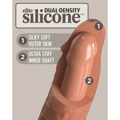 King Cock – Elite Gode Réaliste en Silicone 15.2 cm Caramel