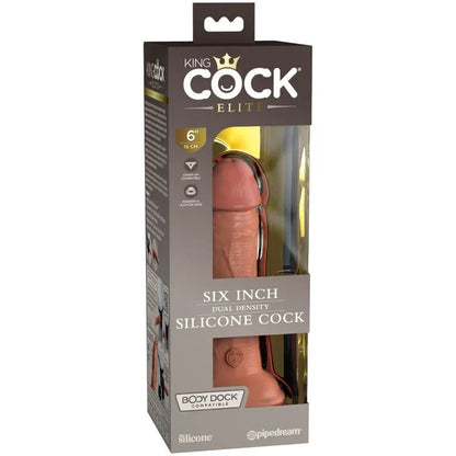 King Cock – Elite Gode Réaliste en Silicone 15.2 cm Caramel