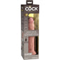 KING COCK - DILDO VIBRADOR DE SILICONA REALISTA Y CON CONTROL REMOTO DE 23 CM