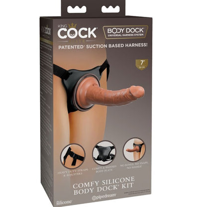KING COCK - ARNÉS AJUSTABLE CÓMODO DE ÉLITE CON DILDO DE 17,8 CM