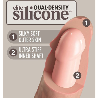 KING COCK - KIT ELITE DE LUJO CON ARNÉS AJUSTABLE, ANILLO Y DILDO DE 8 PULGADAS