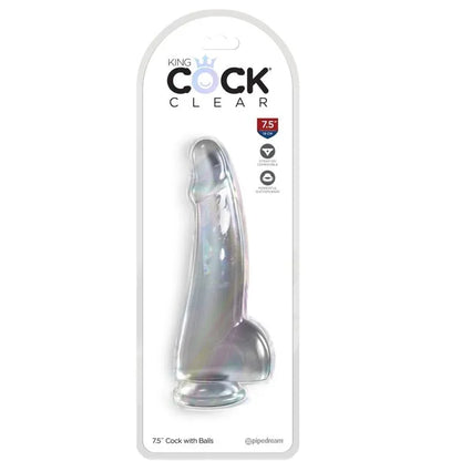 King Cock – Clear Gode avec Testicules 15.2 cm Transparent