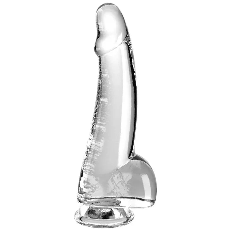 King Cock – Clear Gode avec Testicules 15.2 cm Transparent