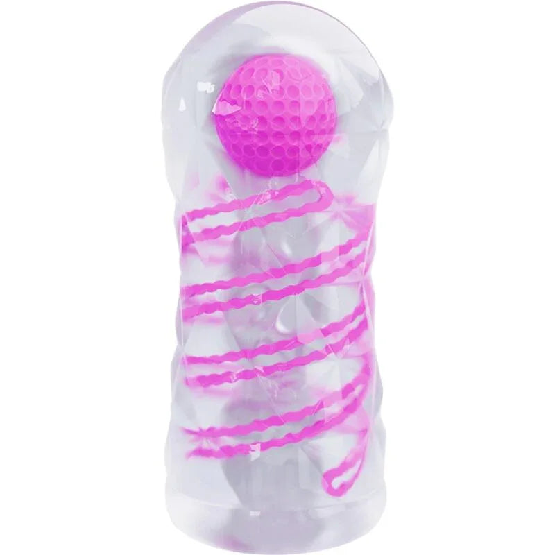Pretty Love – Masturbateur Masculin Fantasy avec Spirale Interne et Balles Transparentes