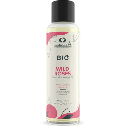 Intimateline Luxuria – Huile de Massage Bio Roses Sauvages 100 ml