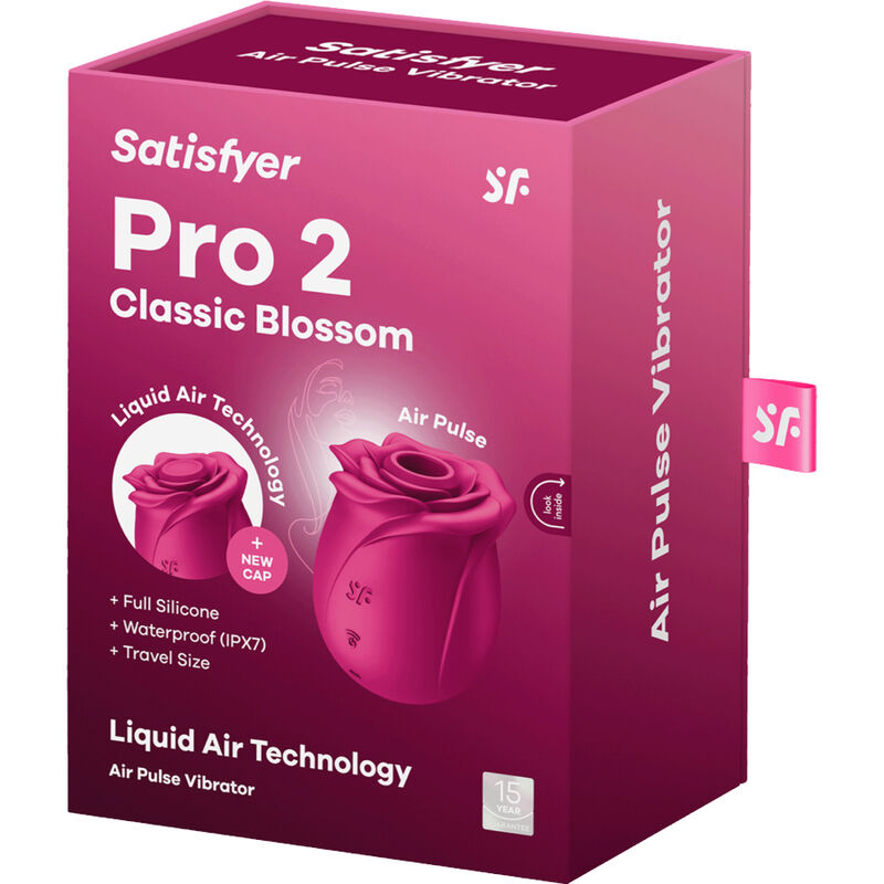 SATISFYER - VIBRADOR AIR PULSE CLASSIC FLOWER PRO 2