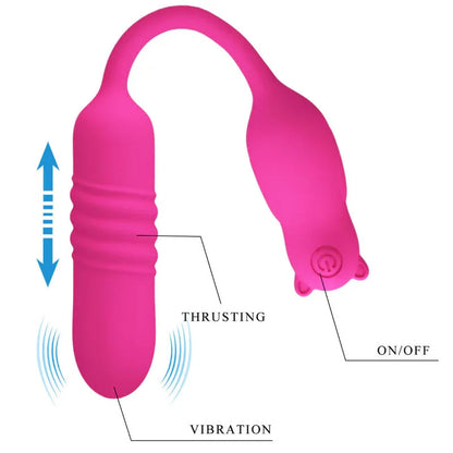 Pretty Love – Nobikuma Balle Vibrante en Silicone Rose