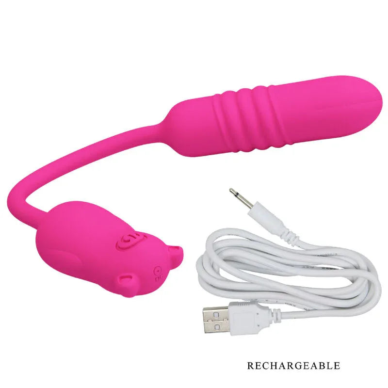 Pretty Love – Nobikuma Balle Vibrante en Silicone Rose