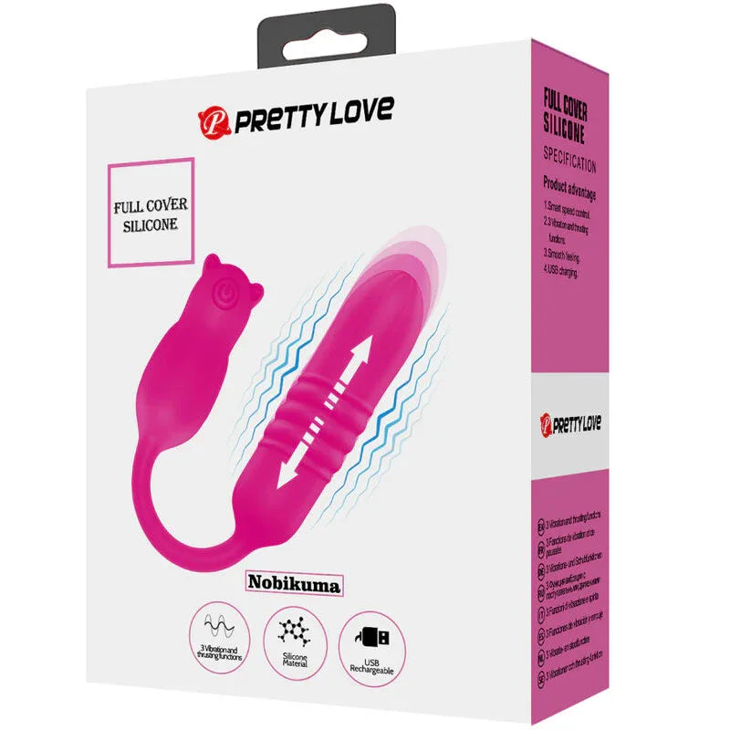 Pretty Love – Nobikuma Balle Vibrante en Silicone Rose