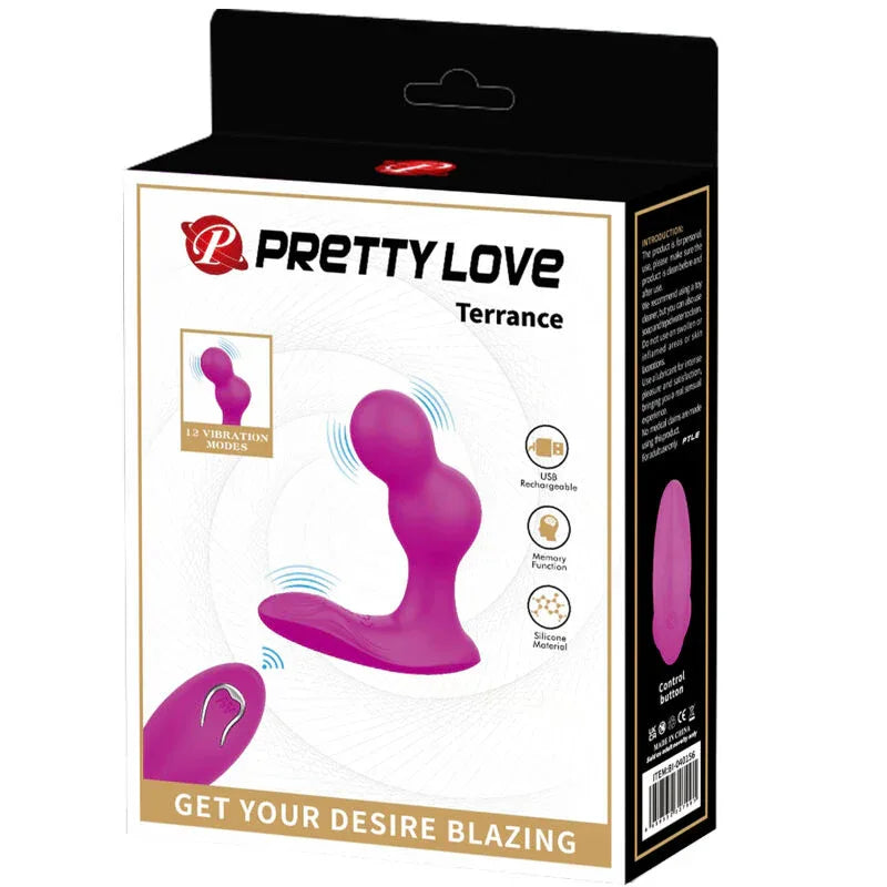 Pretty Love – Massager Vibrateur Anal Terrance avec Télécommande