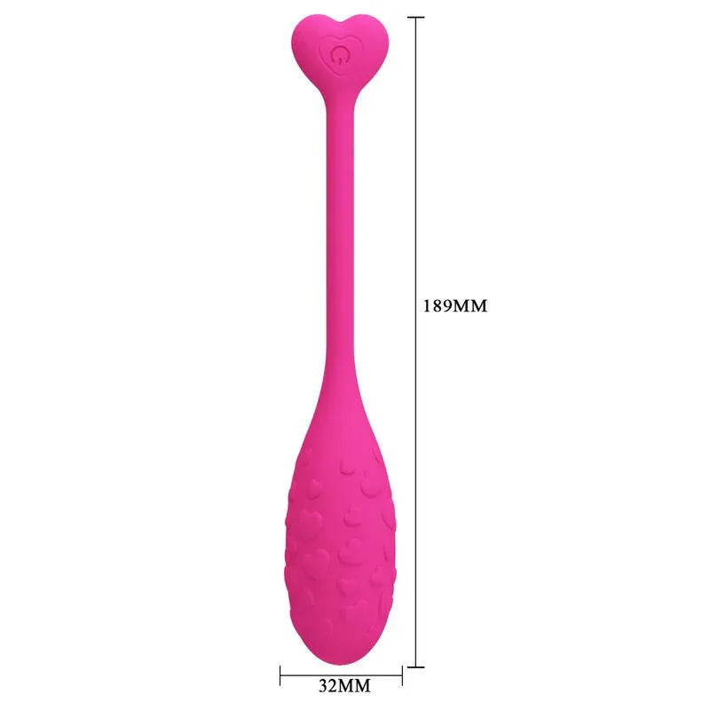 Pretty Love – Oeuf Vibrant Rose Fisher Contrôlé Par Application