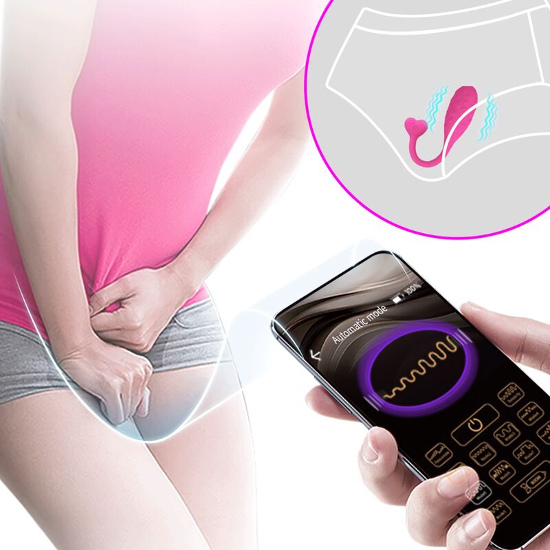 PRETTY LOVE - HUEVO VIBRADOR ROSA FISHER CONTROLADO POR APP