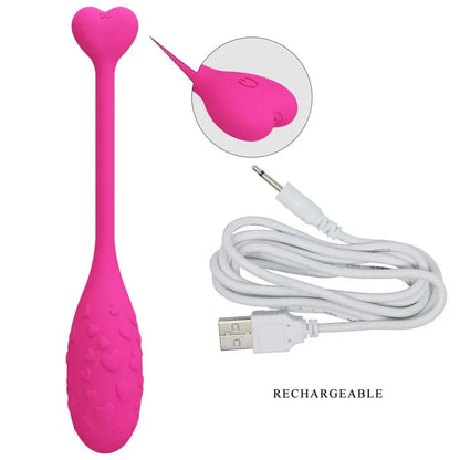 Pretty Love – Oeuf Vibrant Rose Fisher Contrôlé Par Application
