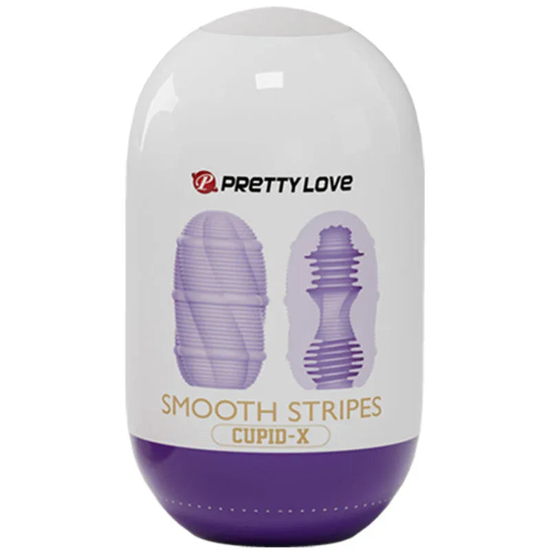 Pretty Love – Oeuf Masturbateur Cupid Rayures Lisses