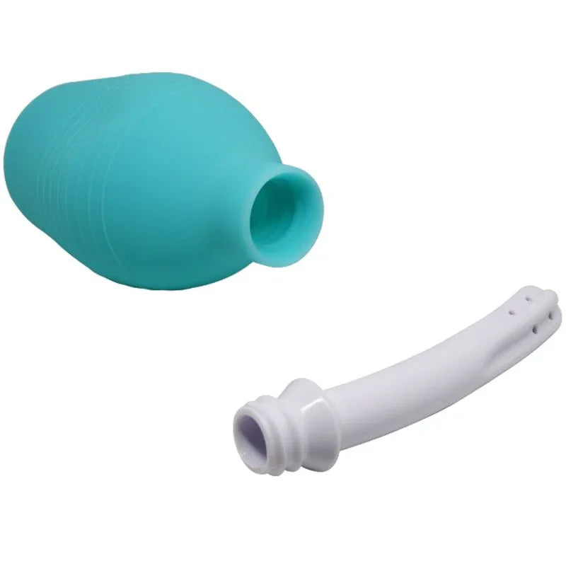 Mr Play – Douche en Caoutchouc Bleu Poire Anal