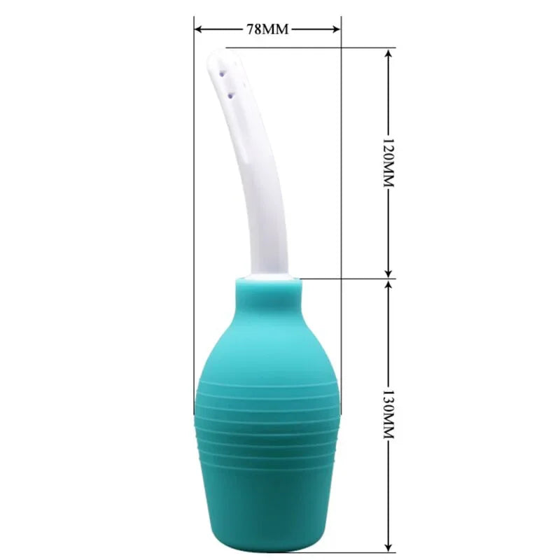 Mr Play – Douche en Caoutchouc Bleu Poire Anal