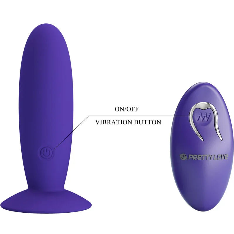 Pretty Love – Vibrateur Anal Youth Plug Télécommande Violet