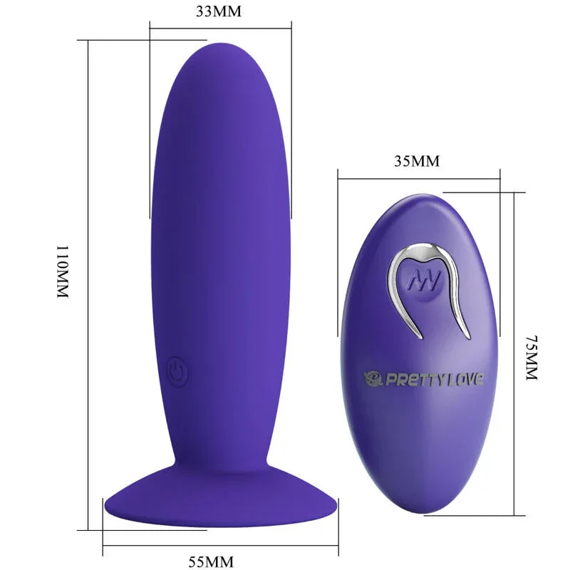 Pretty Love – Vibrateur Anal Youth Plug Télécommande Violet