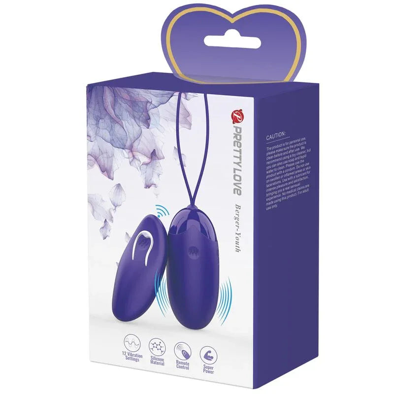 Pretty Love – Berger Youth Oeuf Vibrant Télécommandé Violet