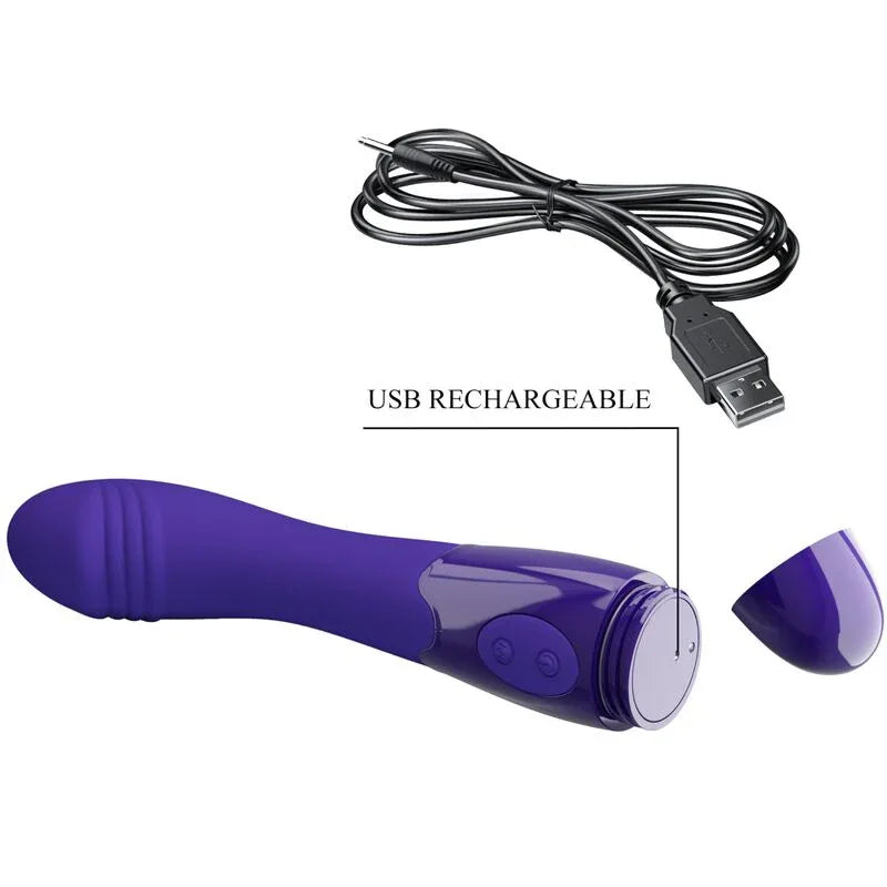 Pretty Love – Dildo Vibrateur Violet Elemental Youth