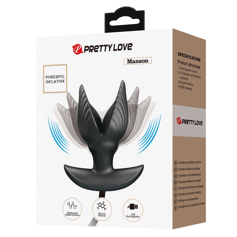 PRETTY LOVE - GONFLABLE &amp; RECHARGEABLE ANAL PLUG