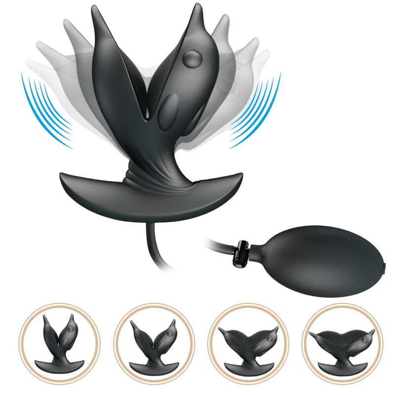 PRETTY LOVE - PLUG ANAL DELFIN INFLABLE Y RECARGABLE