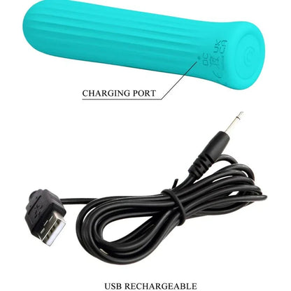 Pretty Love – Blanche Vibrateur Stimulateur Bleu