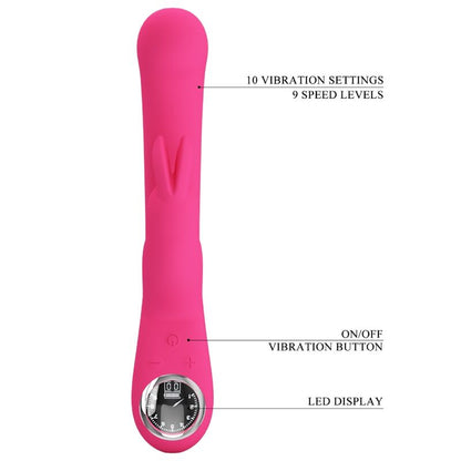 PRETTY LOVE - VIBRADOR LAMAR RABBIT Y PUNTO G ROSA