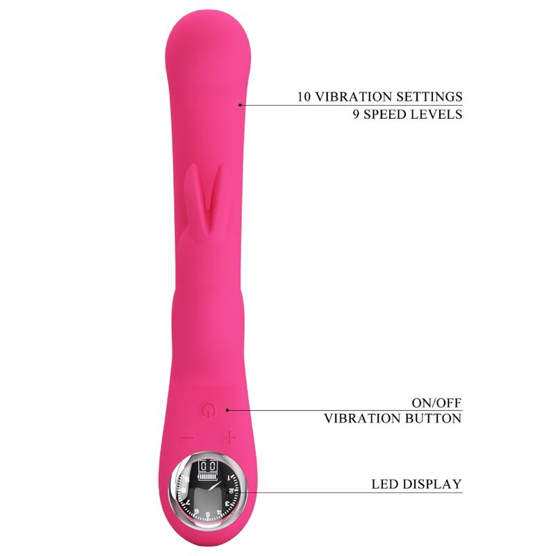 PRETTY LOVE - VIBRADOR LAMAR RABBIT Y PUNTO G ROSA