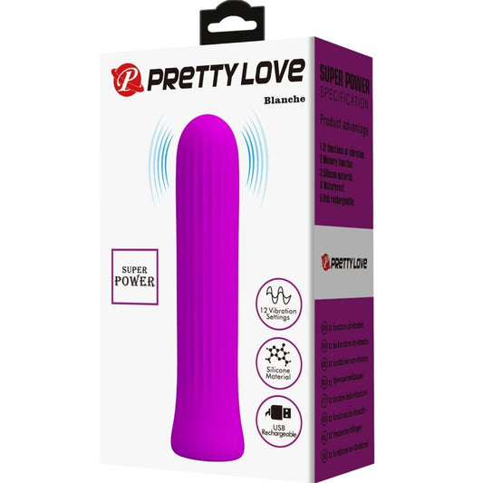 PRETTY LOVE - VIBRADOR ESTIMULADOR BLANCO ROSA