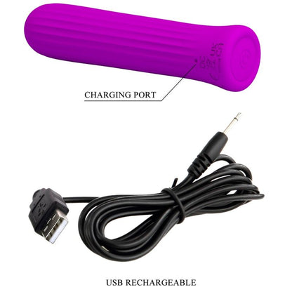 PRETTY LOVE - VIBRADOR ESTIMULADOR BLANCO ROSA