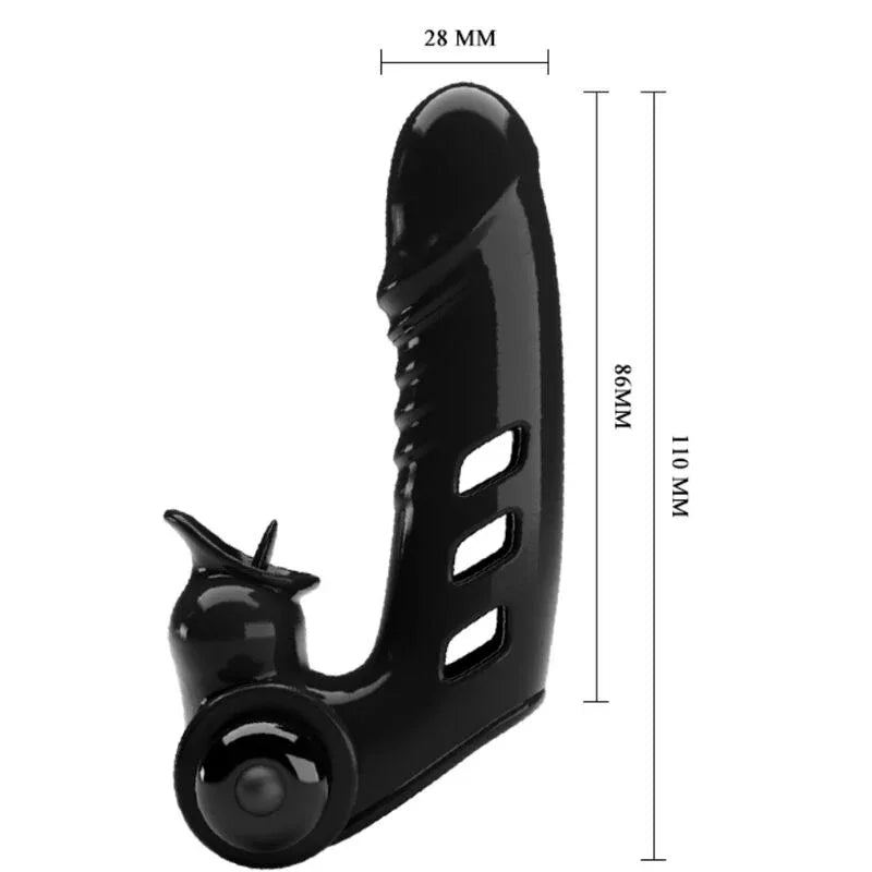 Pretty Love – Couvercle de Doigt Vibrateur Corbin Noir