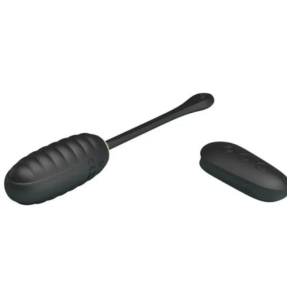 Pretty Love – Doreen Oeuf Vibrant Rechargeable de Luxe Noir Télécommande